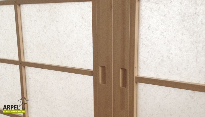 parete scorrevole dettaglio maniglia